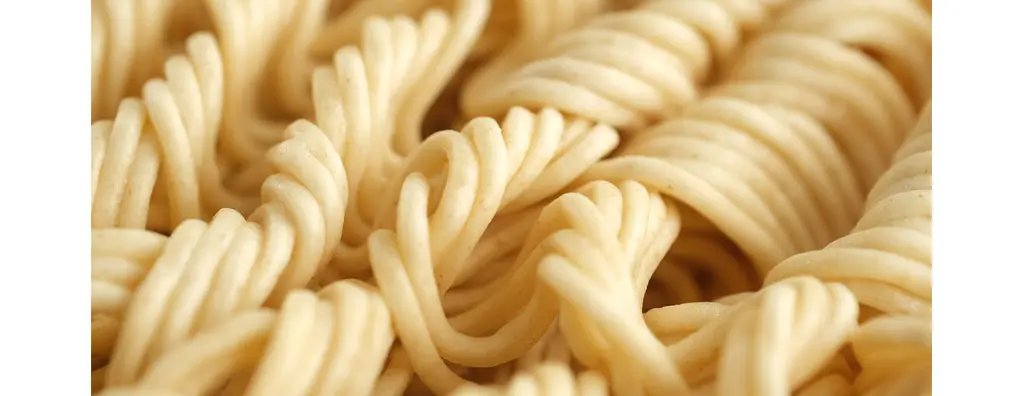 Macro of noodles